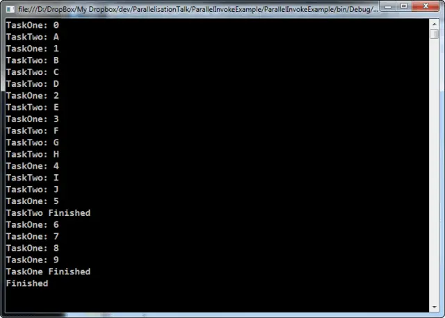 Parallel.Invoke Example