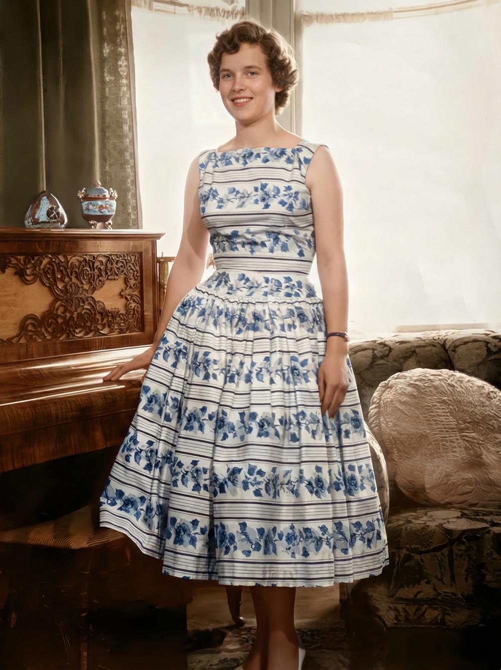 Enhanced and colourised photo