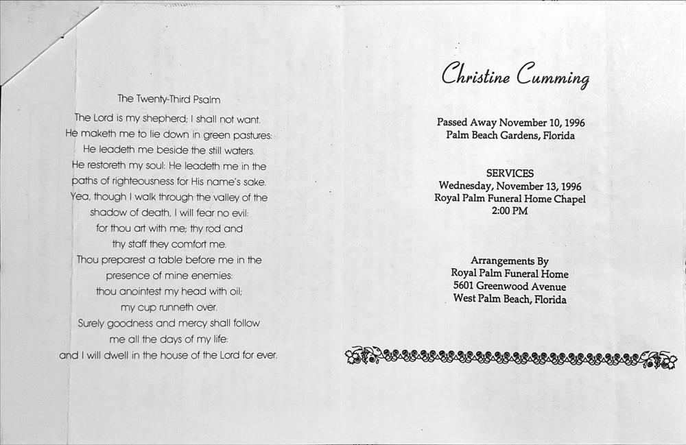4 - attachment: Funeral Program