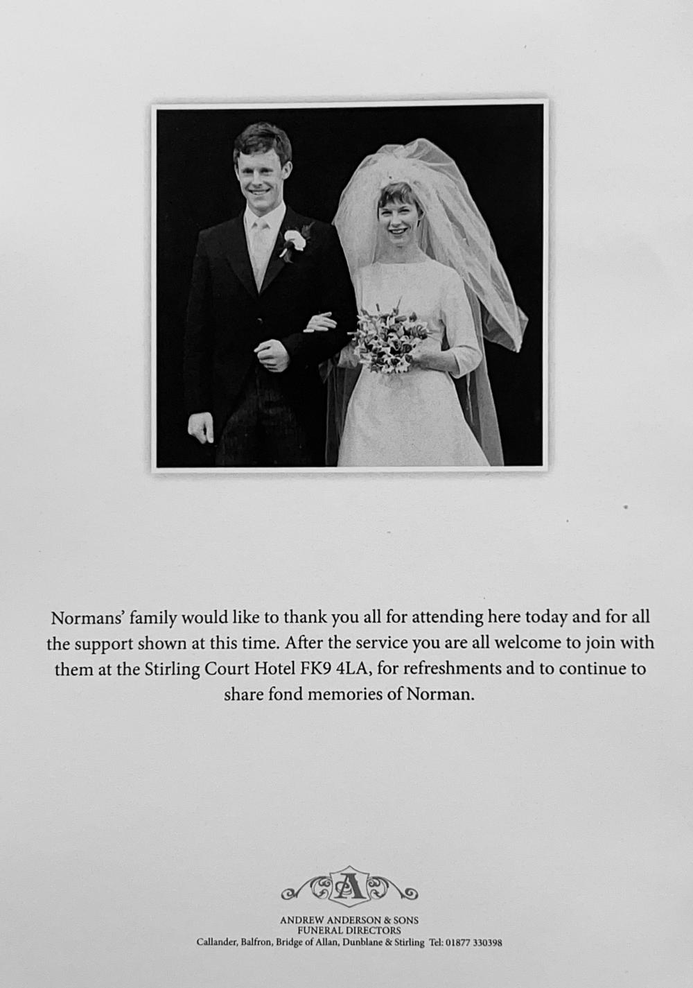 3 - Funeral programme (back cover)