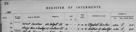 Extract from the Register of Interments